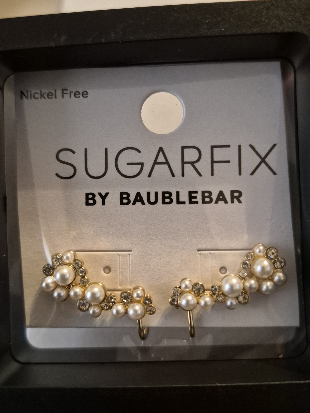 Sugarfix Gold Pearl Cluster Ear Cuffs